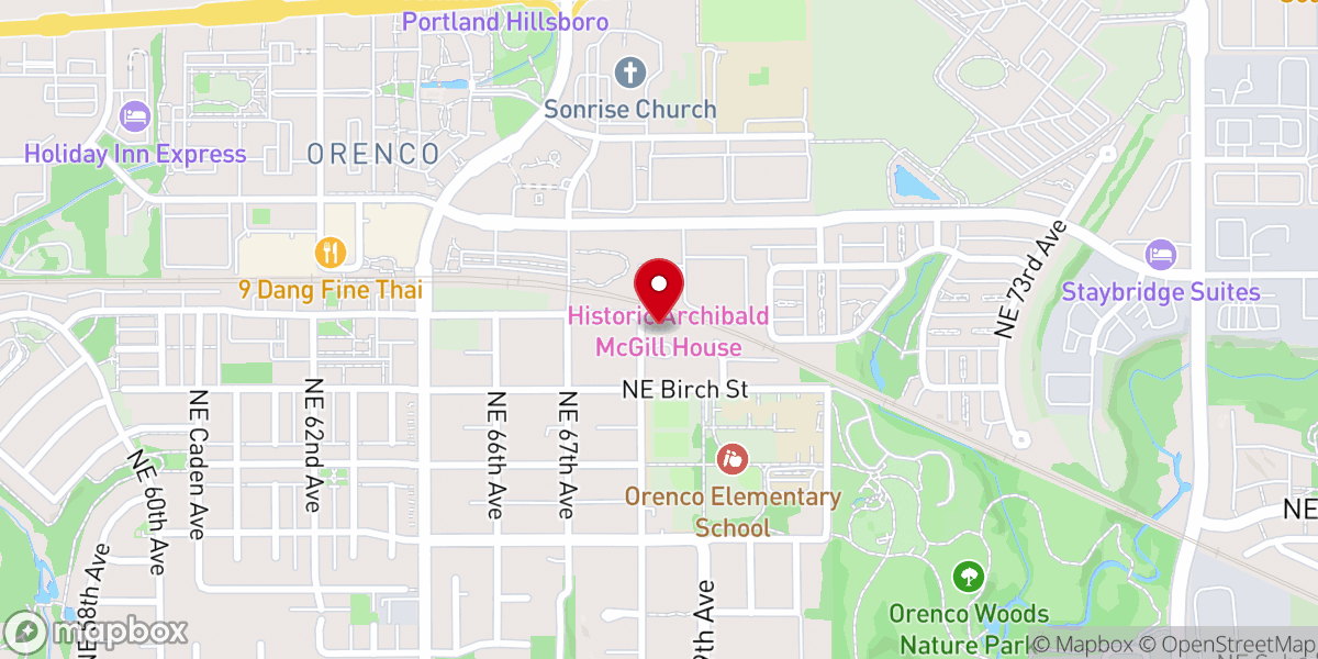 Map showing location of UUCCWC Parish House