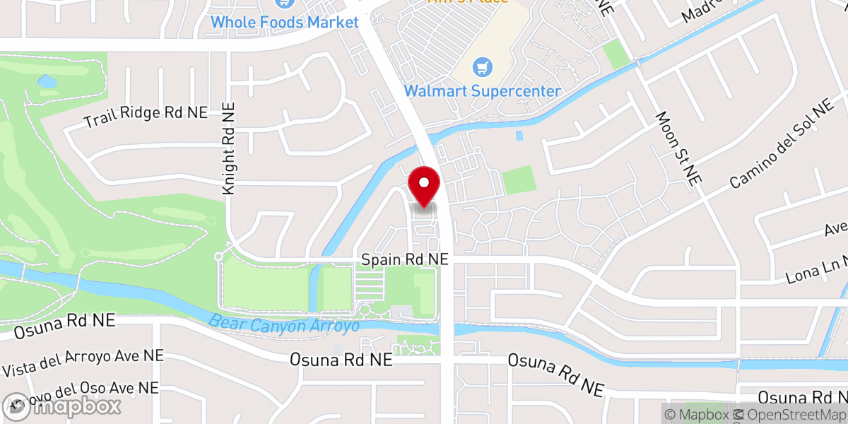 Map showing location of ALBUQUERQUE DEAF BAPTIST CHURCH
