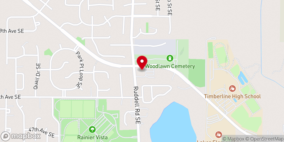 Map showing location of Lacey Seventh-day Adventist Church