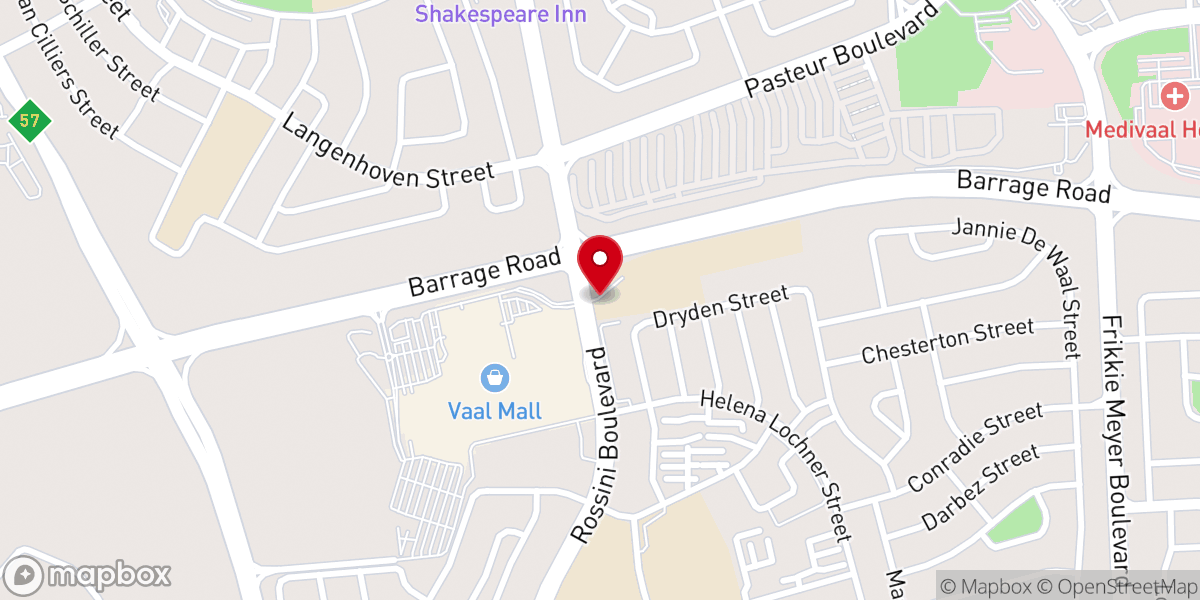 Map showing location of LCF Gemeente Vanderbijlpark