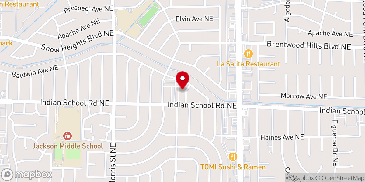 Map showing location of Divine Mercy at St. Bernadette Parish