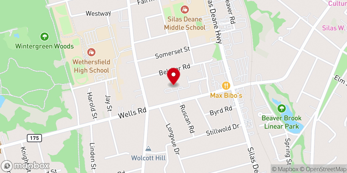 Map showing location of First Church Village