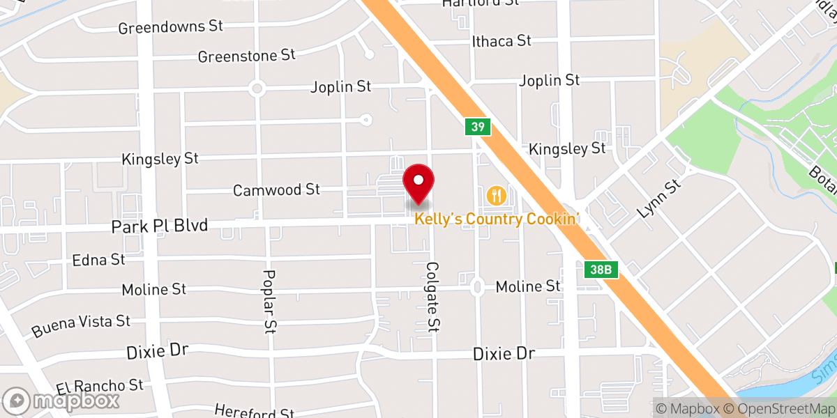 Map showing location of St. Paul's Episcopal Church