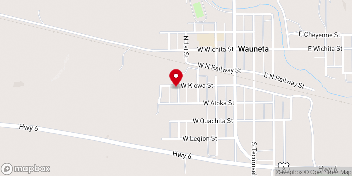 Map showing location of Waneuta God's Missionary Church