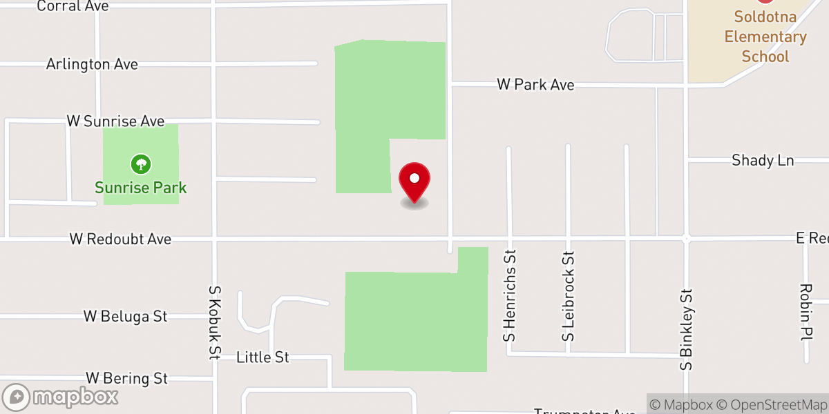 Map showing location of Our Lady of Perpetual Help Catholic Church