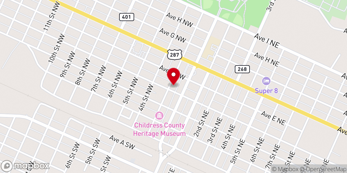 Map showing location of Bethel Family Fellowship