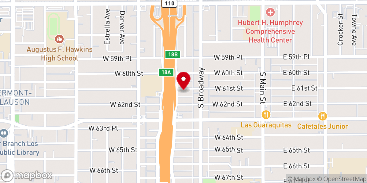 Map showing location of Iglesia Adventista Mid-City