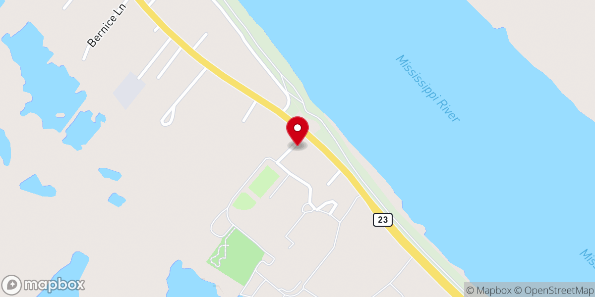 Map showing location of Plaquemines Parish Sheriff's Office