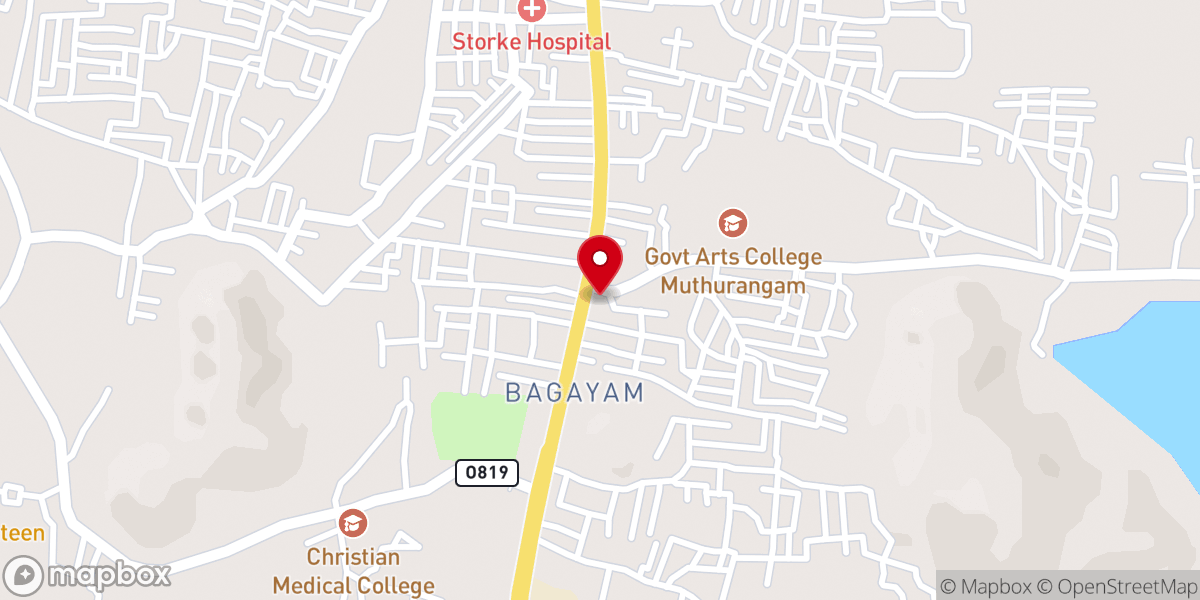 Map showing location of Seventh-Day Adventist Tamil Church And English Church