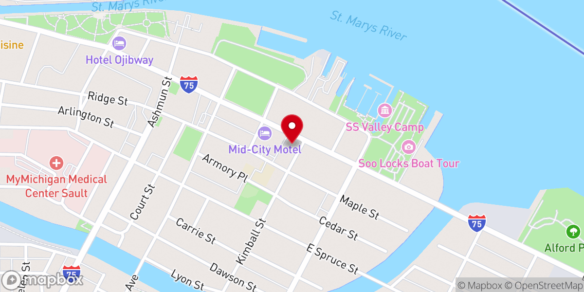 Map showing location of Tower of History