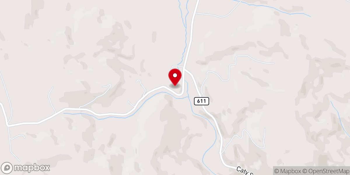 Map showing location of Mount Zion Church