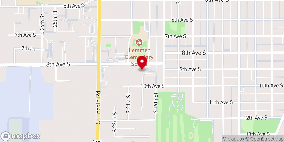 Map showing location of New Life Church