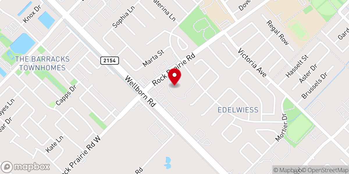 Map showing location of Covenant Presbyterian Church