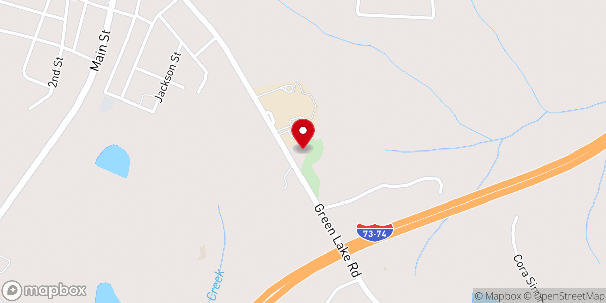 Map showing location of Sneed Grove AME Zion Church
