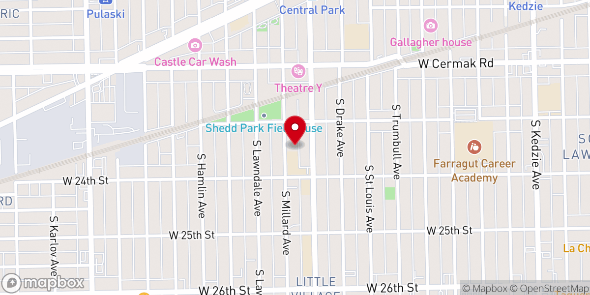 Map showing location of Grace and Glory Tabernacle MBC Missionary Baptist Church