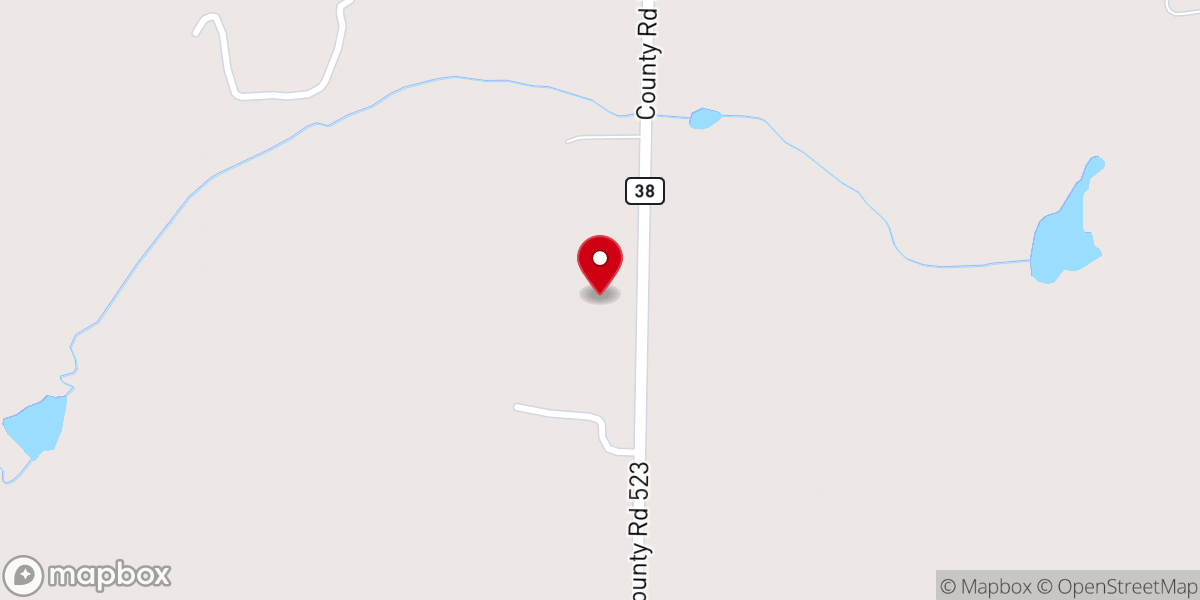 Map showing location of Show Me Cowboy Church