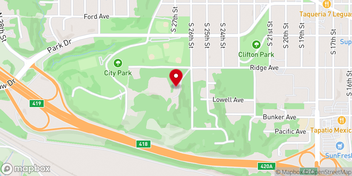 Map showing location of Shalom Ministries Inc