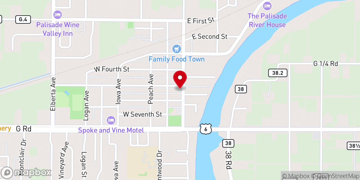Map showing location of Harvest Chapel