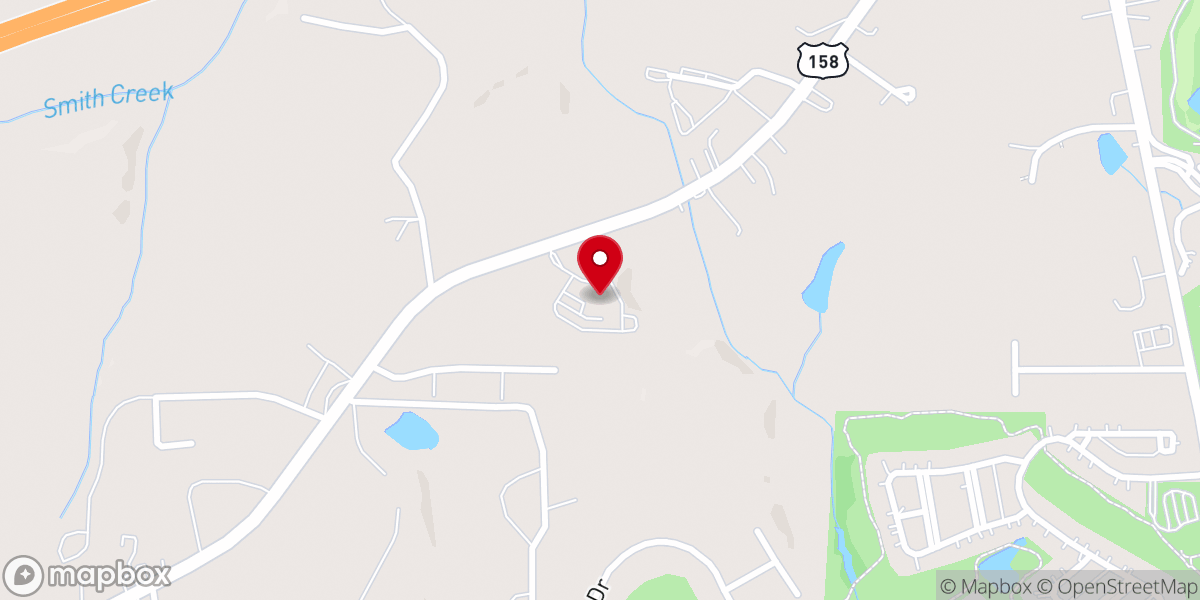 Map showing location of Hillsdale Church