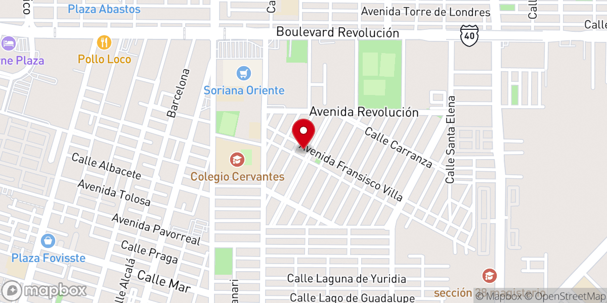 Map showing location of Parroquia ascensión del señor