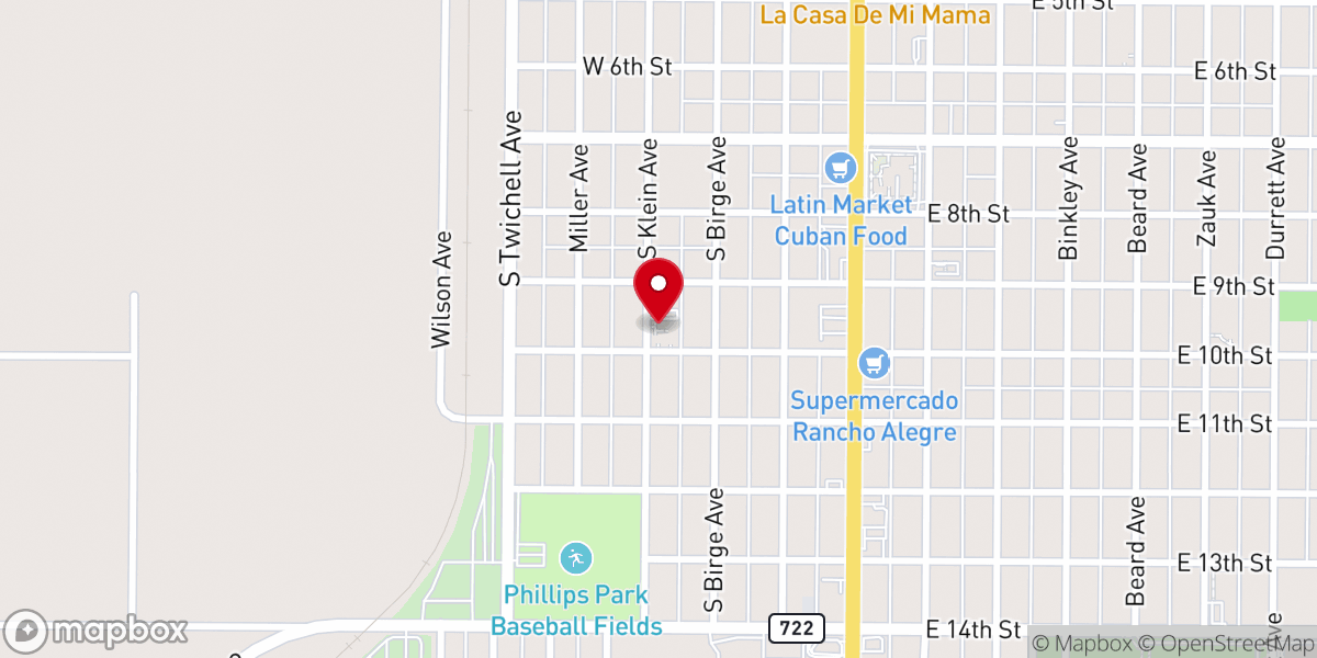 Map showing location of Templo Elim Asamblea De Dios