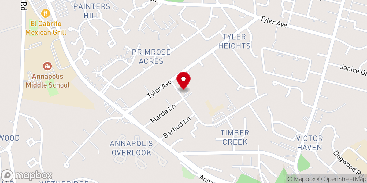 Map showing location of Annapolis Church of God