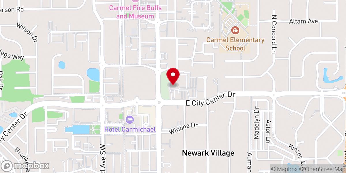 Map showing location of Carmel United Methodist Church Preschool