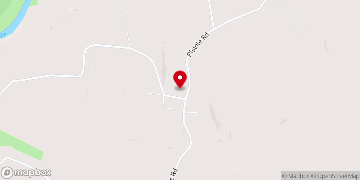 Map showing location of Pistole Church