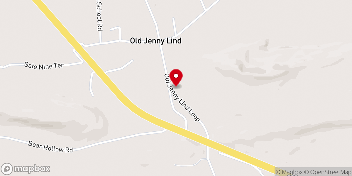 Map showing location of Jenny Lind Church Of Christ