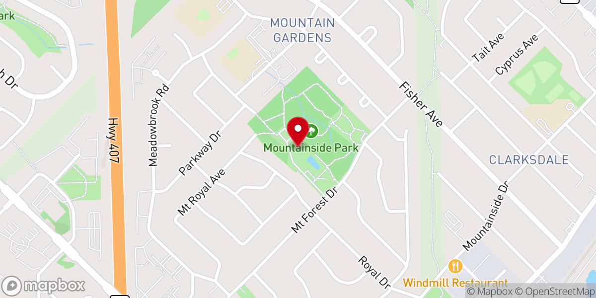 Map showing location of Heritage Baptist Church