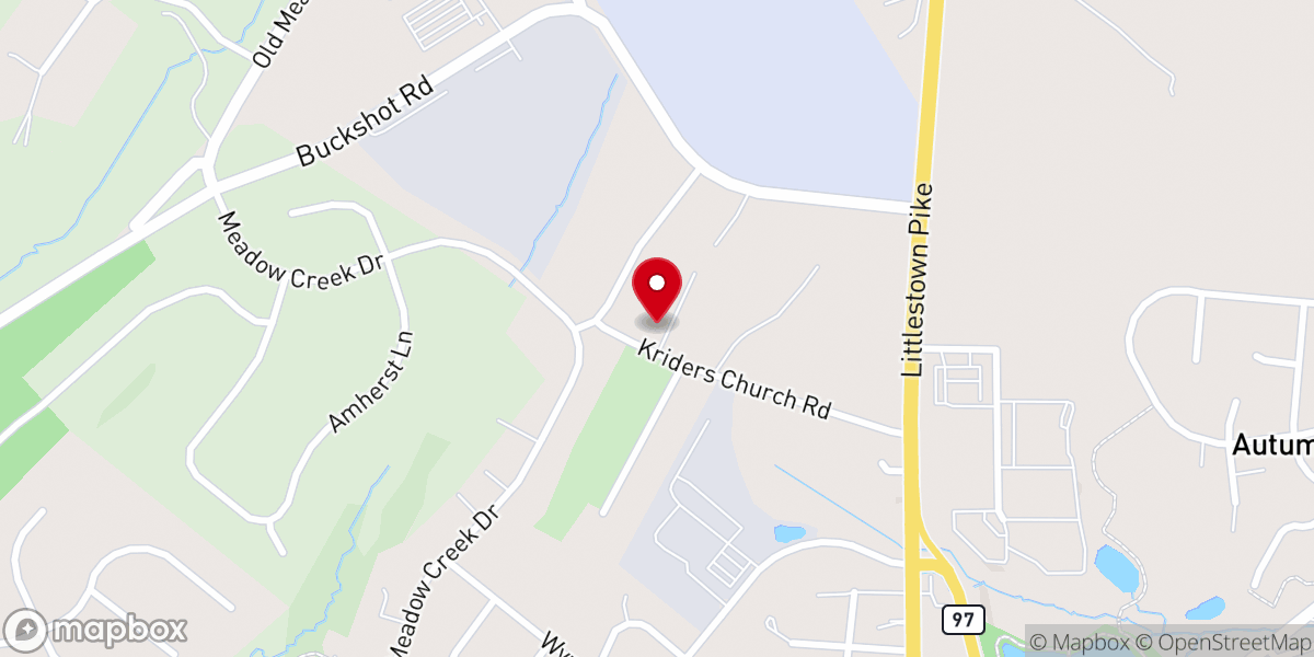 Map showing location of Kriders United Church-Christ