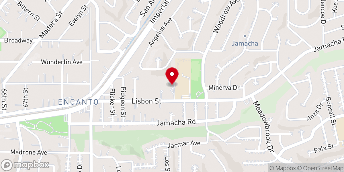 Map showing location of Trinity Lutheran Church