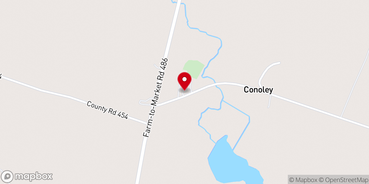 Map showing location of Conoley Community Church