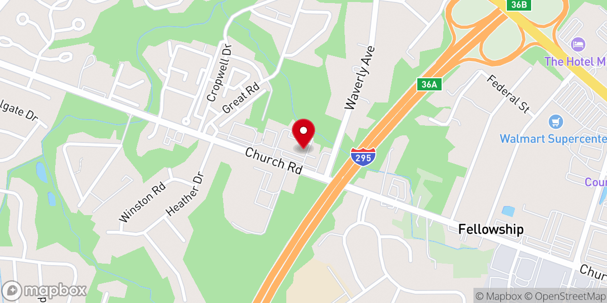 Map showing location of Mt. Laurel Wine & Spirits