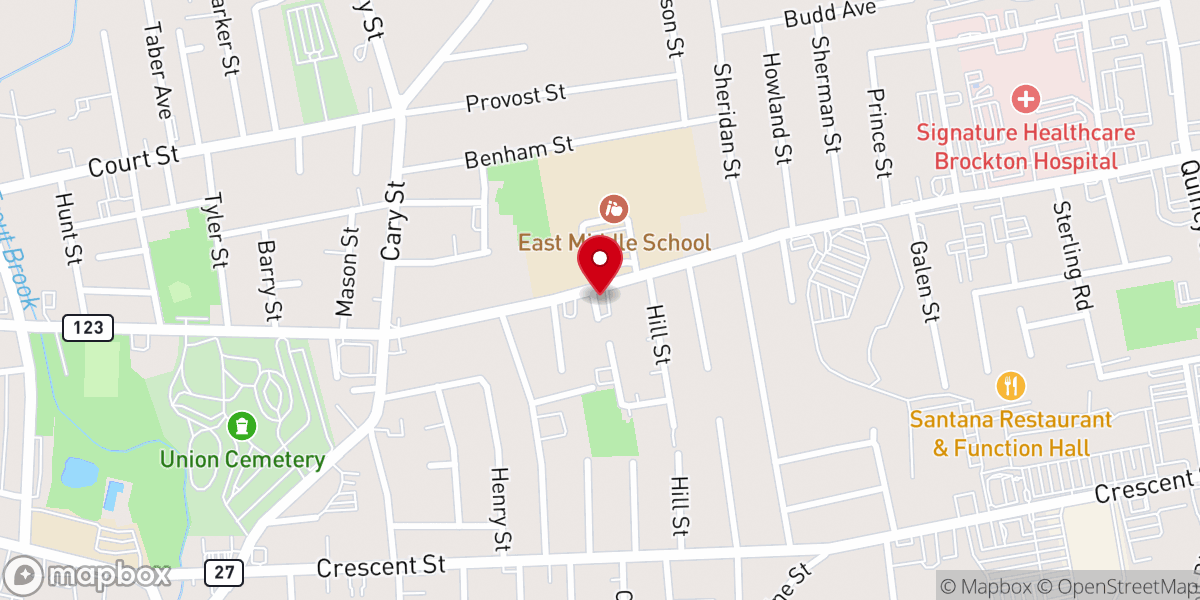 Map showing location of Prayer Love Tabernacle