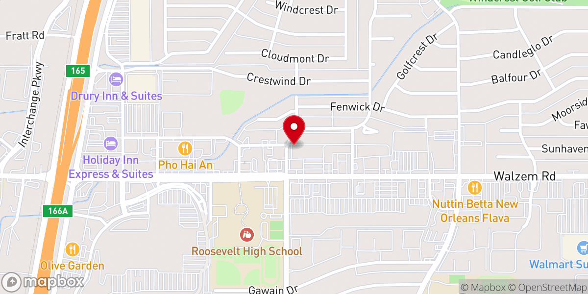 Map showing location of New Covenant Christian Church