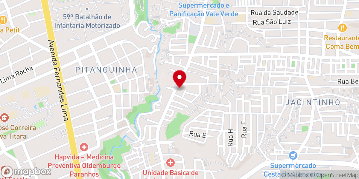 Map showing location of IGREJA CASA DA BÊNÇÃO Matriz Estadual