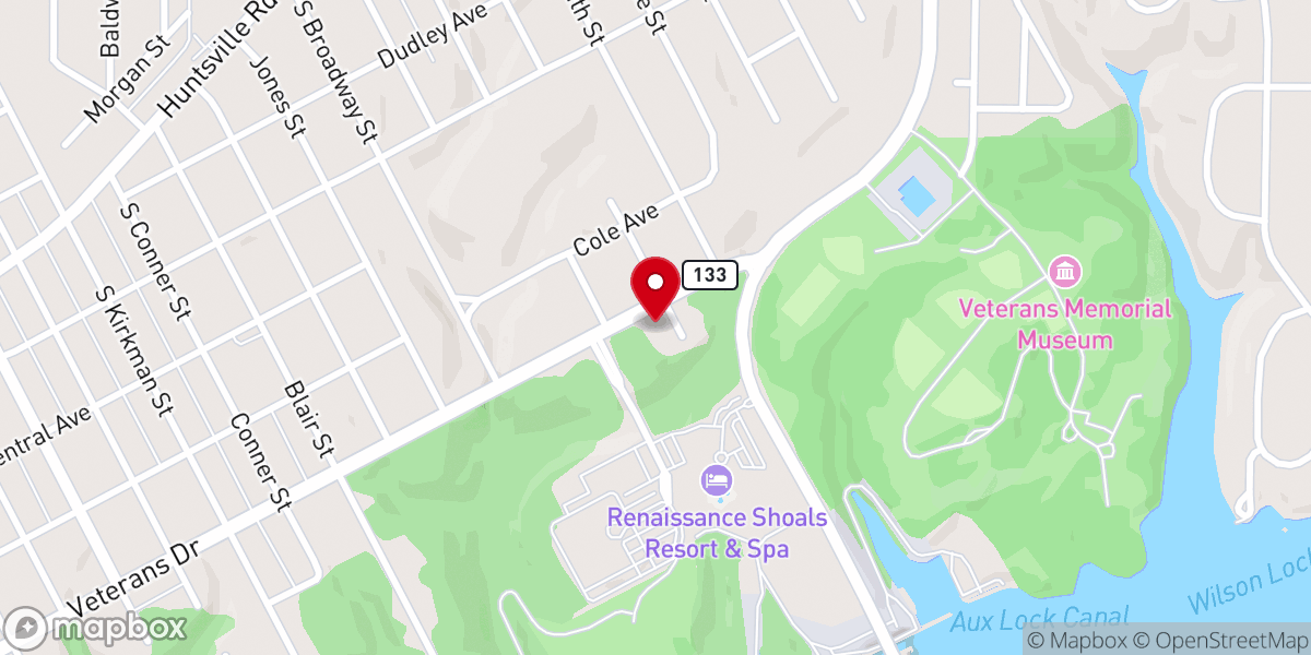 Map showing location of Union Avenue Missionary Baptist Church
