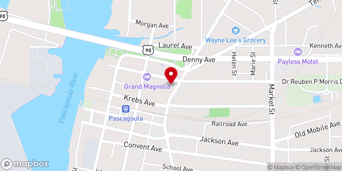 Map showing location of Saint John Episcopal Church - Food Distribution Center