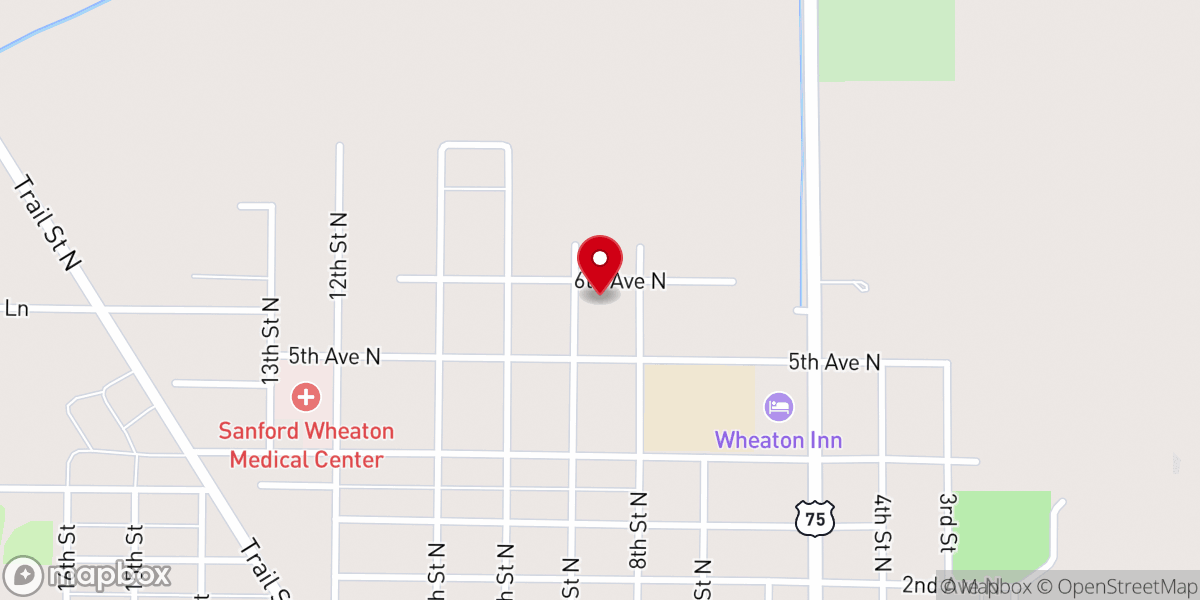 Map showing location of Open Doors Ministry