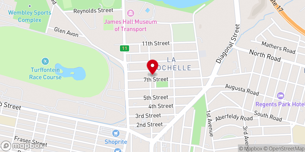 Map showing location of Christ Apostolic Church Com