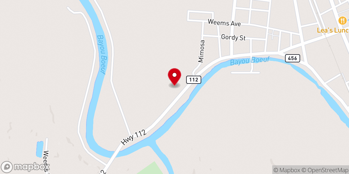 Map showing location of First Baptist Church