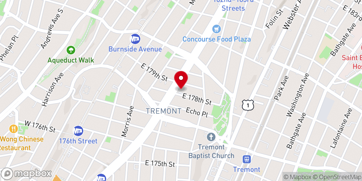 Map showing location of El Buen Pastor Presbyterian