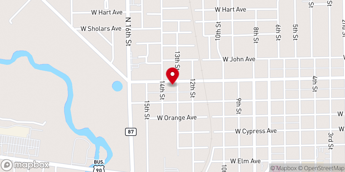 Map showing location of St Paul Episcopal Church