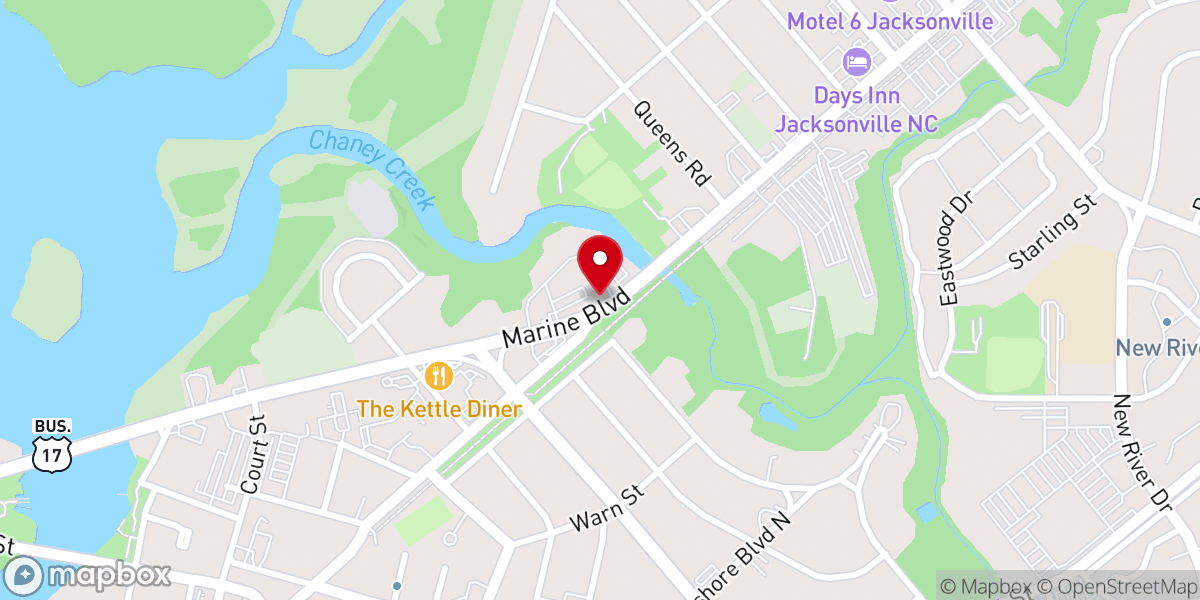 Map showing location of Family Worship Center of Shabach
