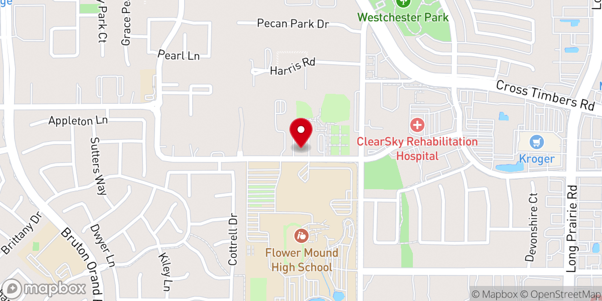 Map showing location of Christ Presbyterian Church