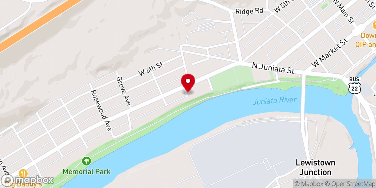 Map showing location of Encounter Bible Church