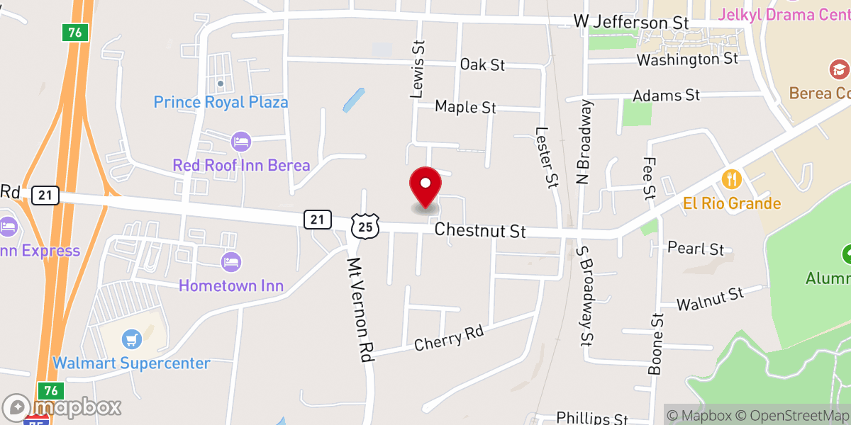Map showing location of Saint Clare Catholic Church