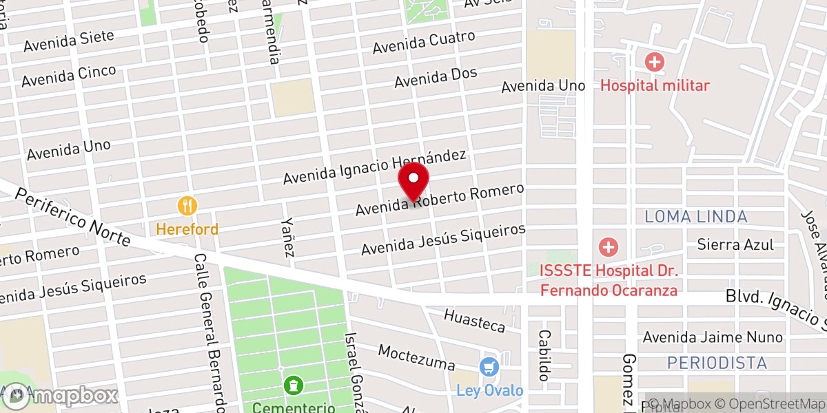Map showing location of Inmaculada Concepción De María