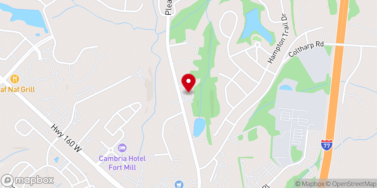 Map showing location of Real Life Church